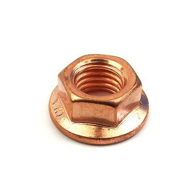 Fastener - Nut - Flange Nut - M7 - Exhaust Nut Copperized