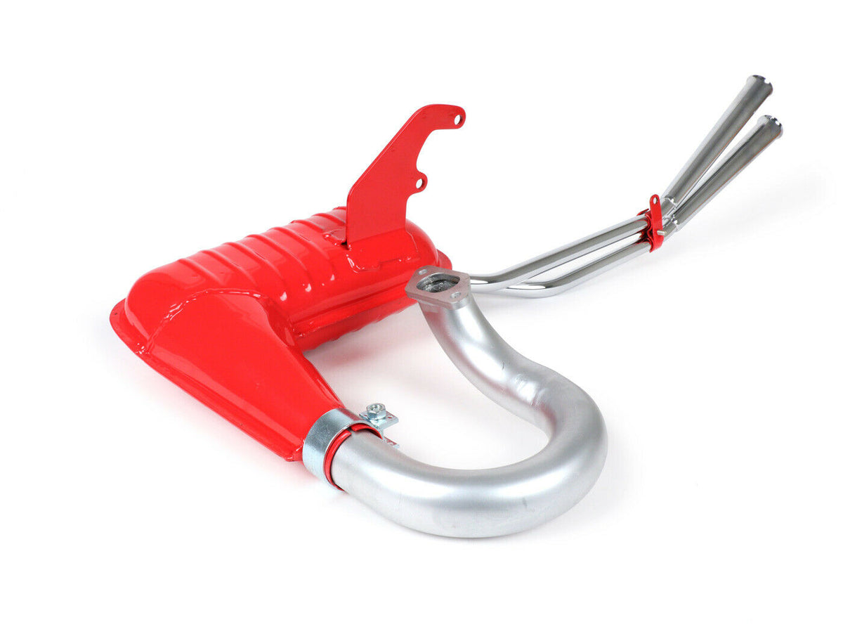 Lambretta Series 1 2 3 Li GP SX TV Retro Twin Megaphone Exhaust