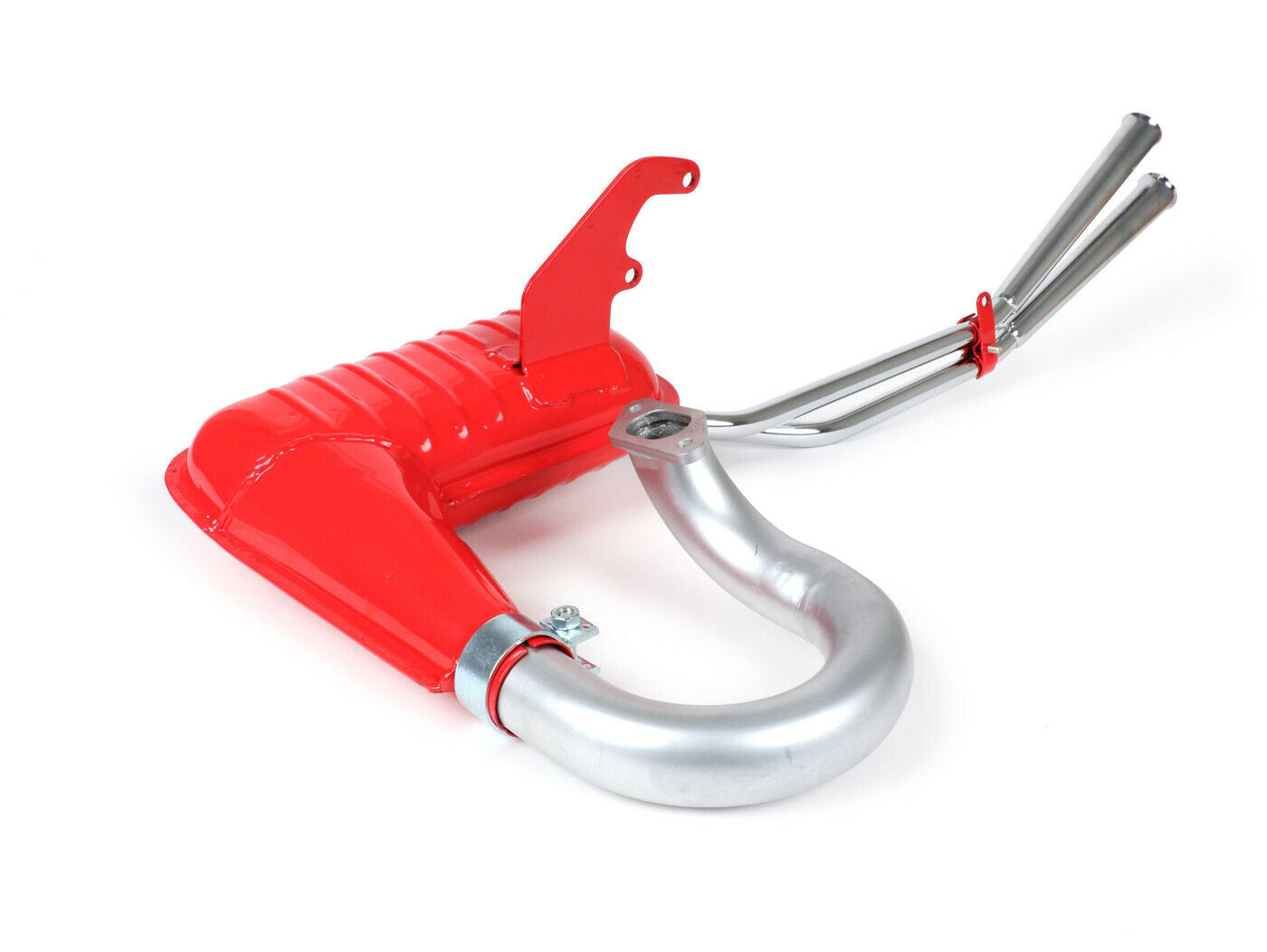Lambretta Series 1 2 3 Li GP SX TV Retro Twin Megaphone Exhaust