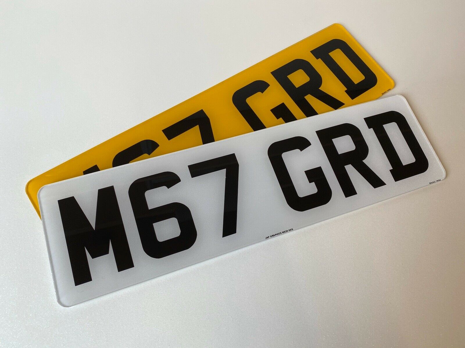Car Registration Road Legal Number Plates - Short 6 Digit - 16"