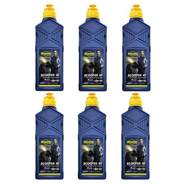 Putoline Scooter 4T Four Stroke Oil Synthetic 10/40 1 Litre Box Of 6