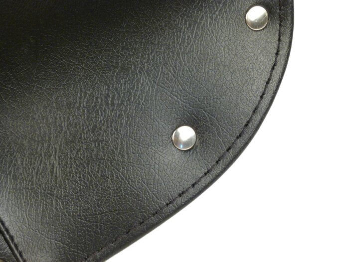 Lambretta C LC D LD Single Seat Cover Front or Rear (Triangular) Black - Casa Lambretta