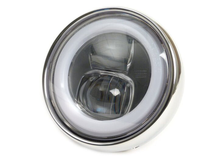 LED HighPower Headlight 120mm - Lambretta LI/TV (Serie 1-3), Jet, Vespa SS50, SS90, PV125, ET3, Super, VNB, VBA, VBB, GS150, GS160