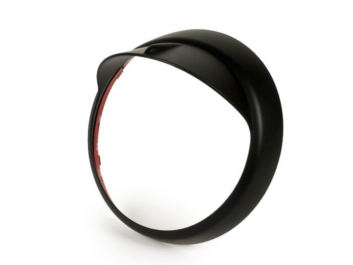 Vespa LX 50-150 GTV GT 60 125-300 Moto Nostra Headlight Rim with Visor - Flat Black