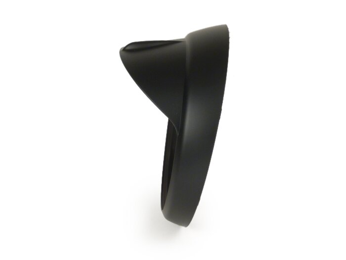 Vespa LX 50-150 GTV GT 60 125-300 Moto Nostra Headlight Rim with Visor - Flat Black