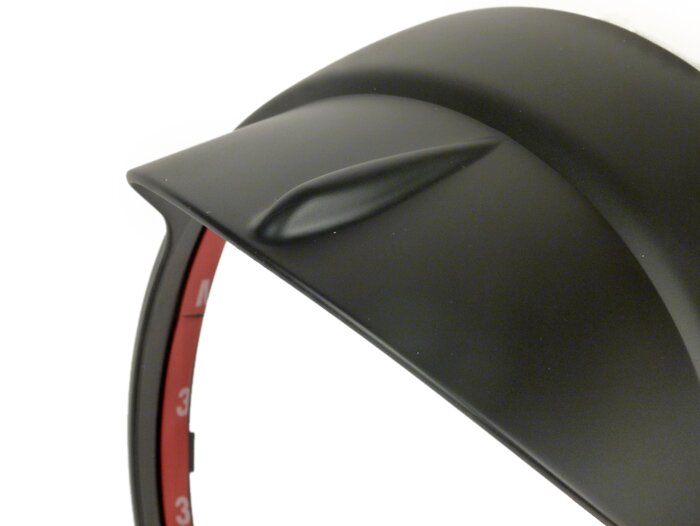 Vespa LX 50-150 GTV GT 60 125-300 Moto Nostra Headlight Rim with Visor - Flat Black