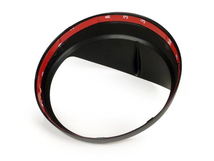 Vespa LX 50-150 GTV GT 60 125-300 Moto Nostra Headlight Rim with Visor - Flat Black