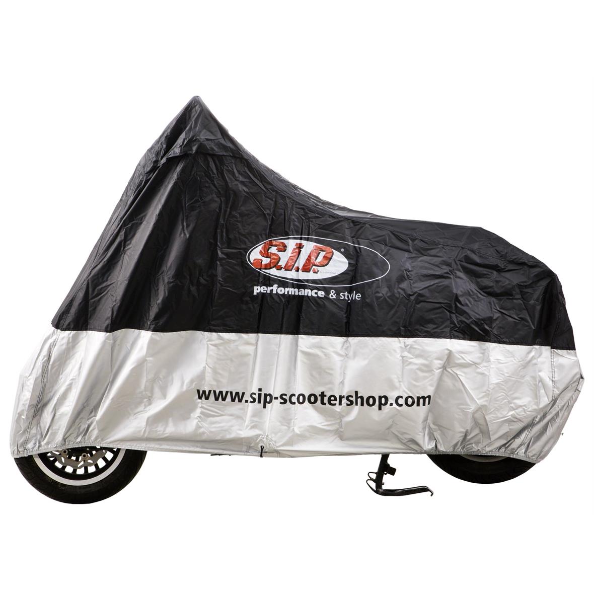 Vespa Lambretta Scooter Royal Alloy Scomadi SIP Outdoor Scooter Cover - Black & Silver