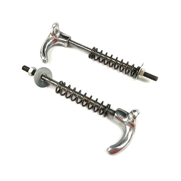 Vespa P125X-P200E Super Rally VBB GS160 Side Panel Handles Polished Alloy - Pair