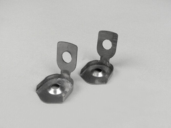 Vespa Lambretta Universal Seat Strap End Caps - Stainless Steel