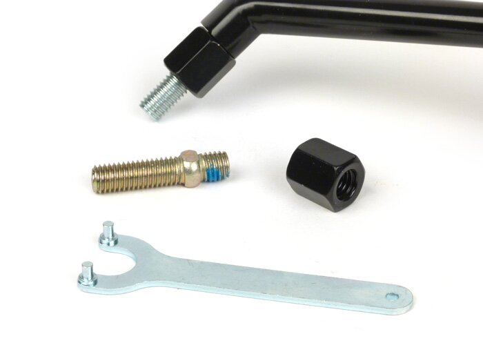 Vespa Lambretta Universal Stage6 F1 Black Mirror M8 x 20 - Right Hand