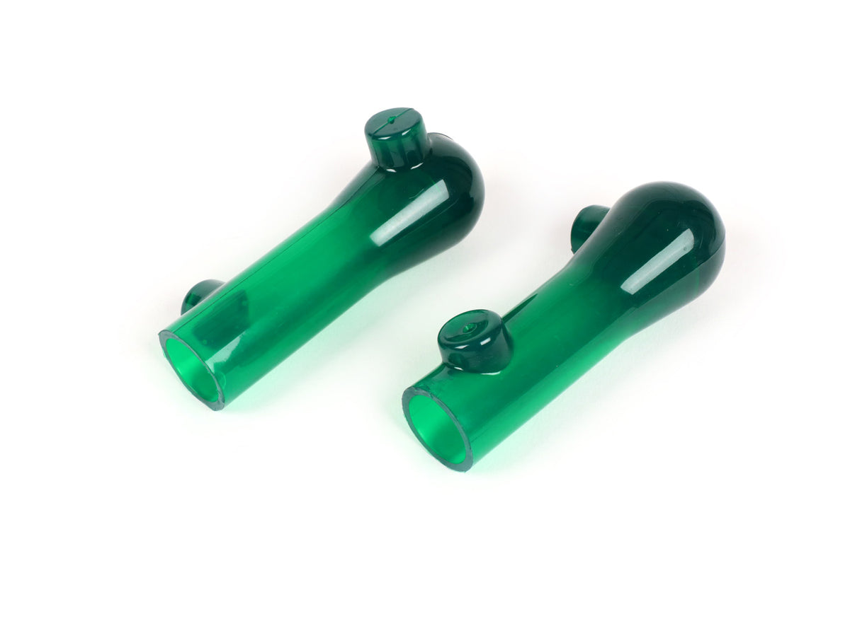 Vespa Sprint Super Rally GS150 GL VBB Centre Stand Feet 20mm Bubble Style - Transparent Green