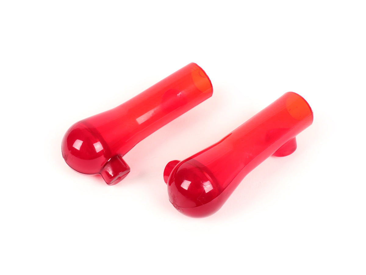 Vespa Sprint Super Rally GS150 GL VBB Centre Stand Feet 20mm Bubble Style - Transparent Red