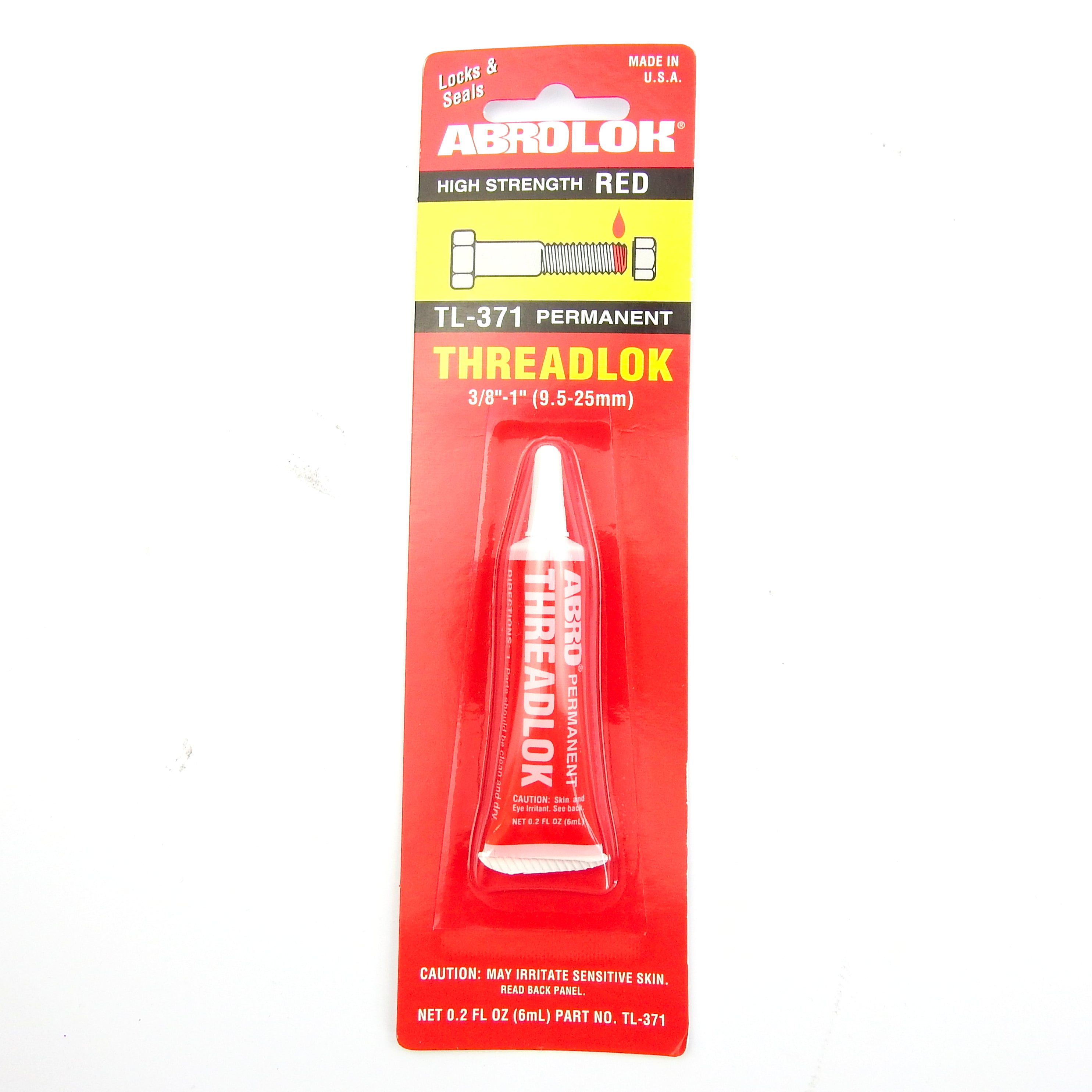 Tool Lock Thread Red High Strength 6ml By ABRO