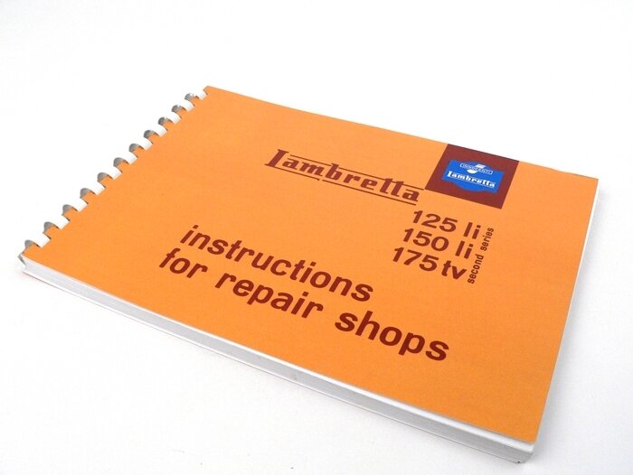 Lambretta Series 2 3 Li LiS GP DL SX TV Workshop Manual - English