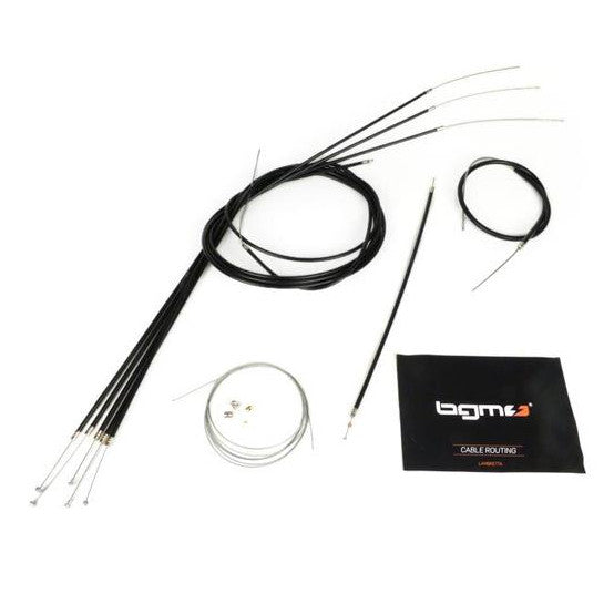 Lambretta Series 1 2 3 Li GP SX TV Cable Set Black BGM PRO