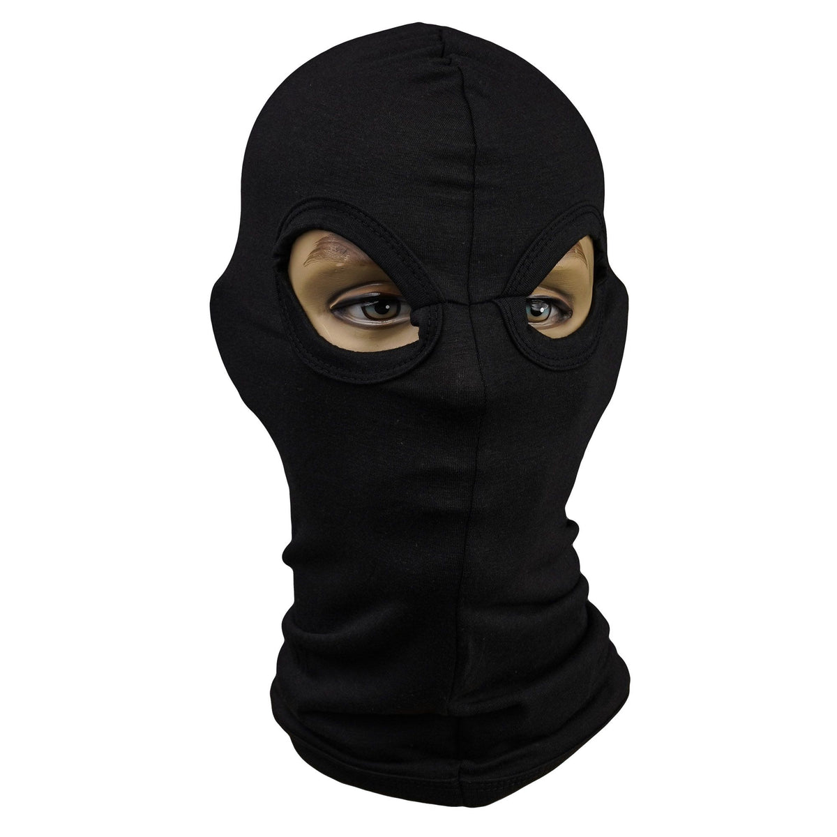 Balaclava Double Eye Hole - Black