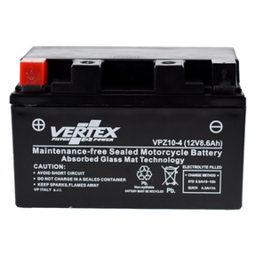 Vertex VPZ10-4 Heavy Duty Gel 12V 8.6Ah Battery replaces YTZ10S, CTZ10-S - Beedspeed