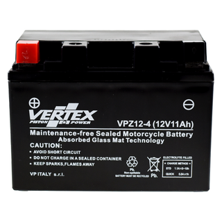 Vertex VPZ12-4 Heavy Duty Gel 12V 11Ah Battery replaces YTZ12S, CTZ12S, LTZ12S - Beedspeed