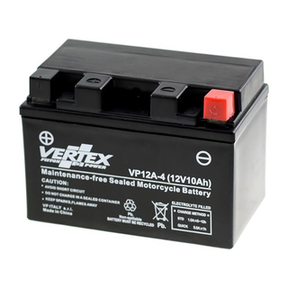 Vertex VP12A-4 Heavy Duty Gel 12V 10Ah Battery replaces YT12A-BS, CTX12-BS, CT12A-BS - Beedspeed