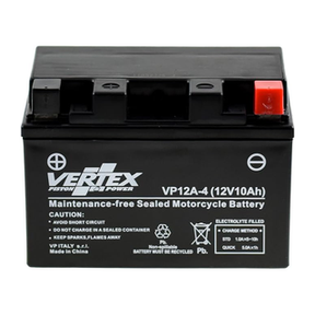 Vertex VP12A-4 Heavy Duty Gel 12V 10Ah Battery replaces YT12A-BS, CTX12-BS, CT12A-BS - Beedspeed