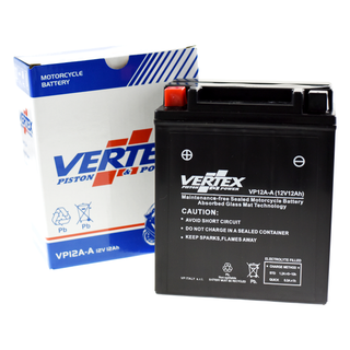 Vertex VP12A-A Heavy Duty Gel 12V 12Ah Battery replaces YB12A-A, 12N12A-4A-1, YB12A-B, GB12A-A - Beedspeed