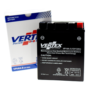 Vertex VP14A-3 Heavy Duty Gel 12V 12Ah Battery replaces YB14L-A2, CB14L-A2, LB14L-A2 - Beedspeed