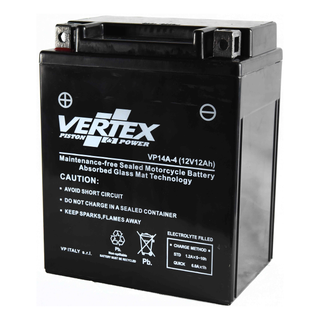 Vertex VP14A-4 Heavy Duty Gel 12V 12Ah Battery replaces YB14-A2, YB14-B2, EB14-A2, FB14-B2, YB14-A - Beedspeed
