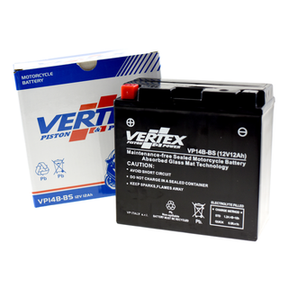 Vertex VP14B-BS Heavy Duty Gel 12V 12Ah Battery replaces YT14B-4, YT14B-BS - Beedspeed