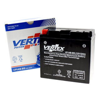 Vertex VP14B-BS Heavy Duty Gel 12V 12Ah Battery replaces YT14B-4, YT14B-BS - Beedspeed