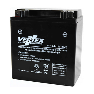 Vertex VP16-4 Heavy Duty Gel 12V 14Ah Battery replaces YTX16-BS, CTX16-BS, LTX16-BS - Beedspeed