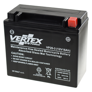 Vertex VP20-3 Heavy Duty Gel 12V 18Ah Battery replaces YTX20L-BS, CTX20L-BS, LTX20L-BS - Beedspeed