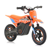 RFN Warrior SX-E400 Kids Electric MX Motocross Bike 12" Wheel - Orange/Blue