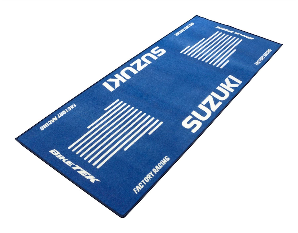 BikeTek Series 3 Suzuki Logo Garage Mat 190 X 80cm