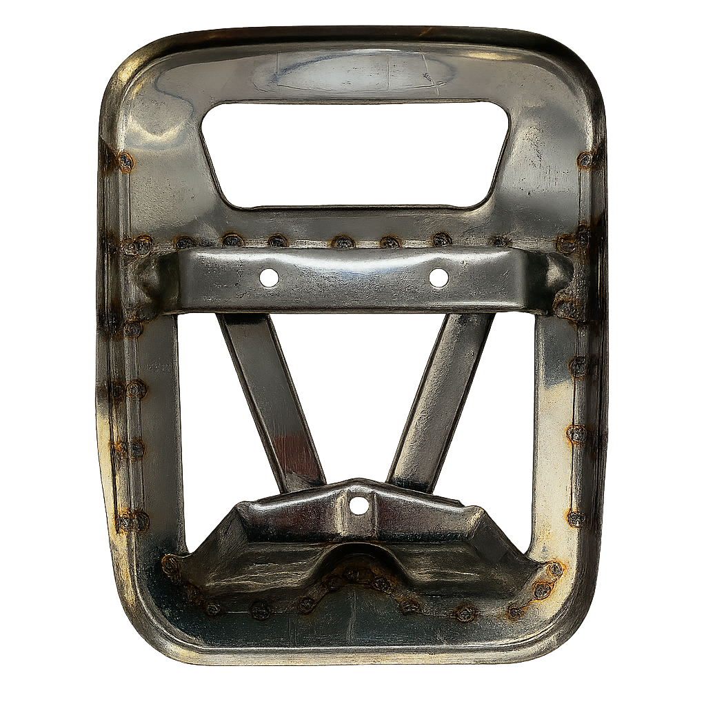Vespa VBB VLB Sprint Super Rear Single Seat Base Luggage Rack - Stainless Steel