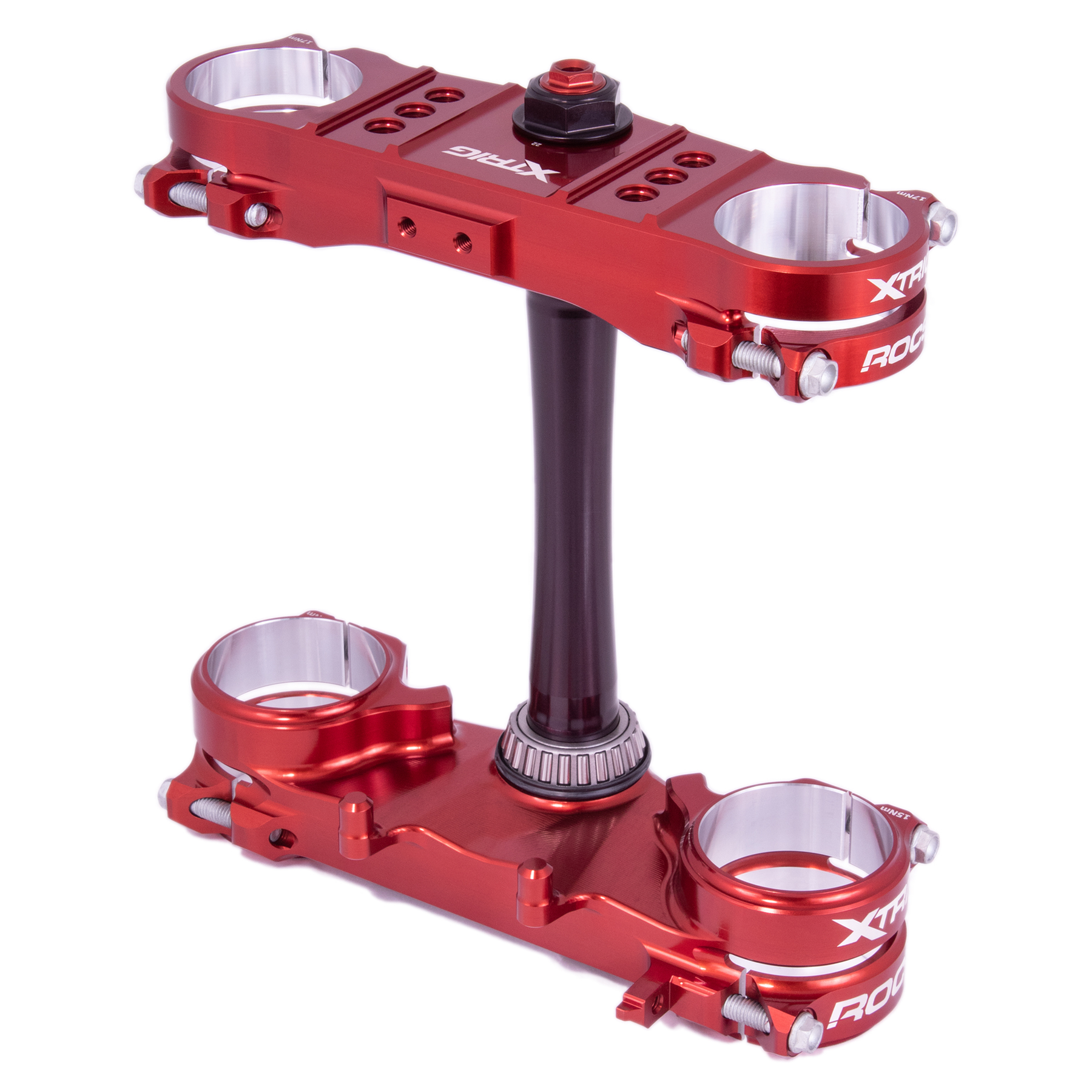 Honda CRF250 CRF450 2022–2025 XTRIG ROCS Pro Triple Clamp OS 22–24mm - Brown