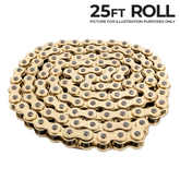 530-473 Link Triple-S O-Ring Chain 25ft Roll Gold