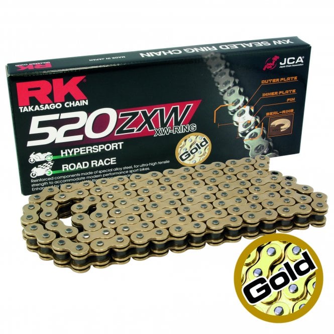 RK GB520ZXW-94/130 Gold XW-Ring Chain