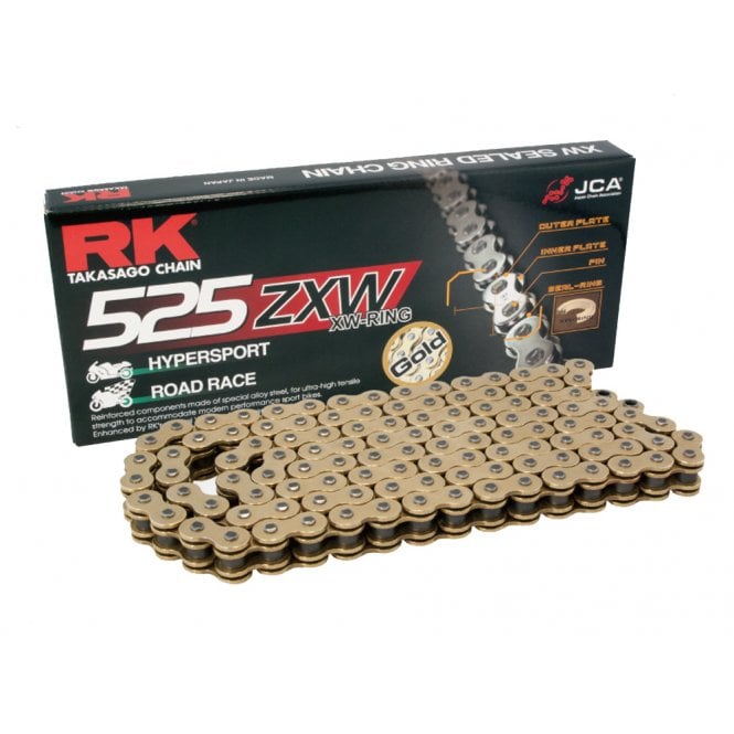 RK GB525ZXW-96/130 Gold XW-Ring Chain