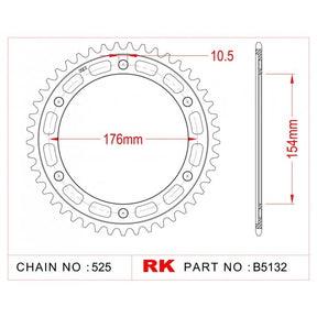 RK-B5151-44 Rear Sprocket JTR1346