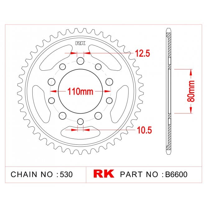 RK Standard Kit Honda VF1000 FF / F2F (SC15) 84-86