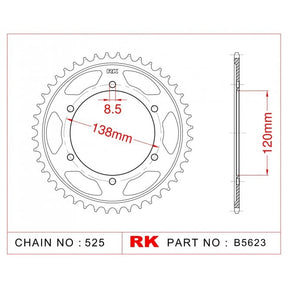 RK Standard Kit Honda VFR400 R3L / M NC30 88-94