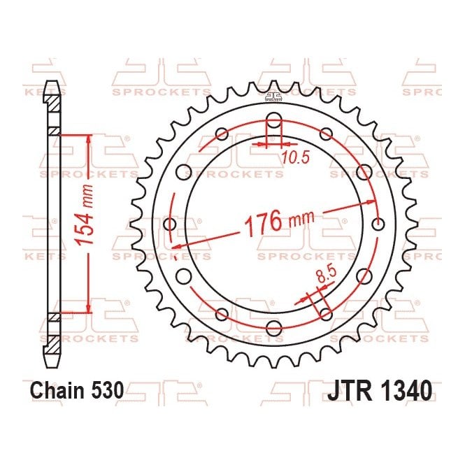 RK Standard Kit Honda CB1000 R / RA-8 / 9 / A / B / C / D / E / F / G / ABS SC60A/C 08-16