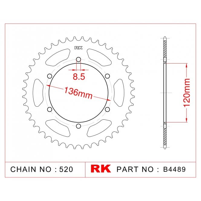 RK Standard Kit Yamaha RZ250 RD250 YPVS 4L3 80-82