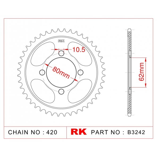 RK Standard Kit Yamaha LB50 CHAPPY 88-90