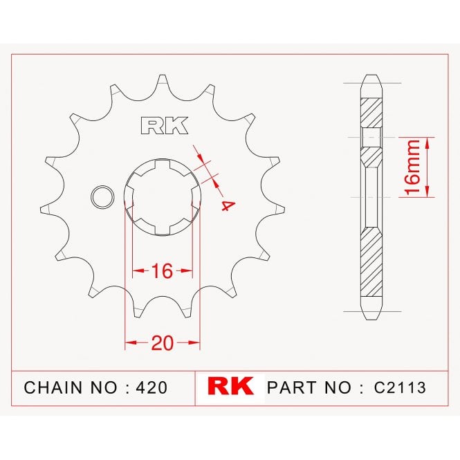 RK Standard Kit Yamaha LB50 CHAPPY 88-90