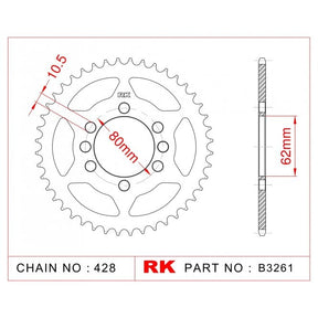 RK Standard Kit Yamaha DT125 LC 1 84-87