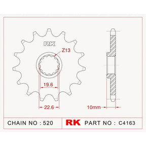 RK Standard Kit Suzuki DR350 SE-T 96