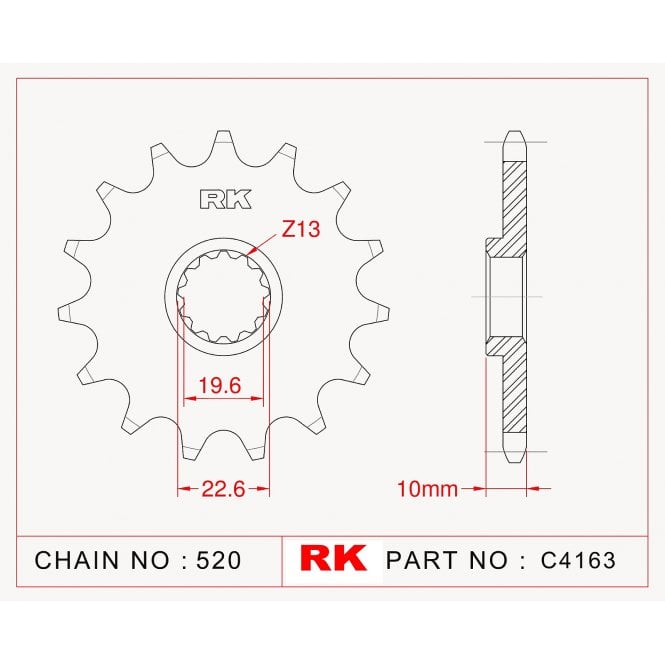 RK Standard Kit Suzuki DR350 SE-T 96