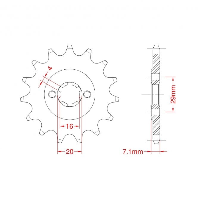 RK Standard Kit Suzuki RV200 VAN VAN 16-19